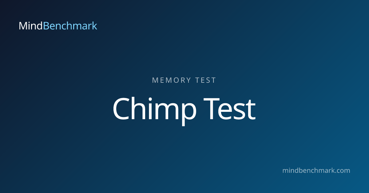 Chimp Test – How Good Is Your Memory? | MindBenchmark