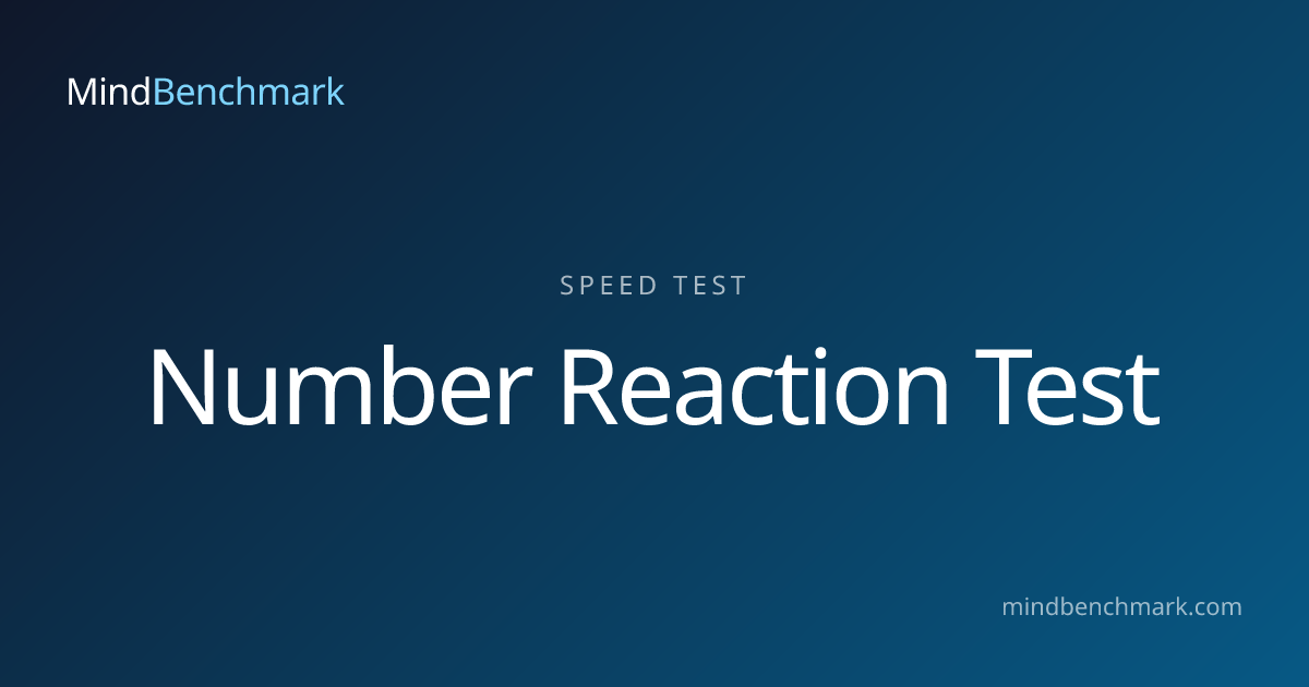 Number Reaction Test – Find the Number Fast | MindBenchmark